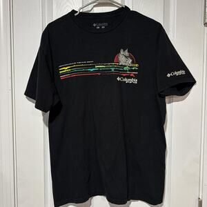 Columbia sportswear black and multi coloured